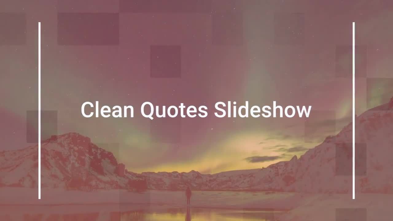 纯文本动画和平滑的过渡效果的引用幻灯片素材库精选AE模板