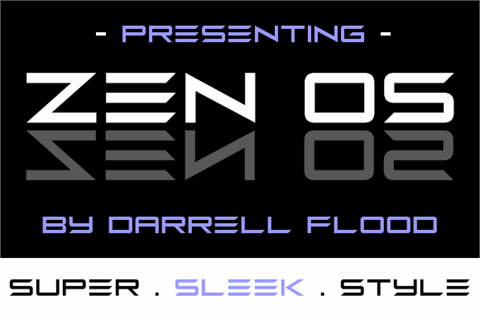 Zen Os font素材之家精选英文字体