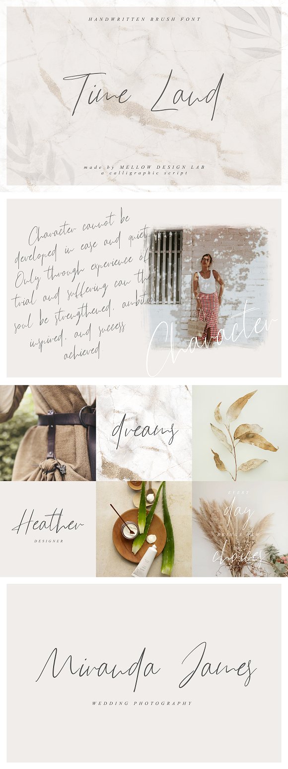 Time Land Font素材之家精选英文字体