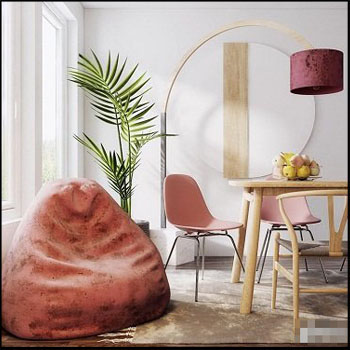 现代餐厅厨房素材之家精选3D模型