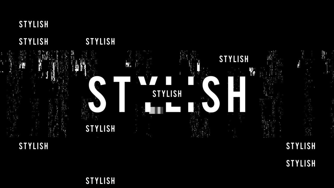 时尚动感故障文字标题动画素材库精选AE模板