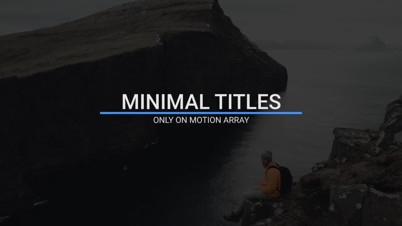 干净标题动画素材库推荐PR模板