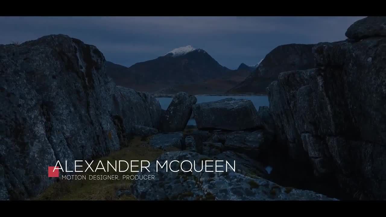 现代和干净的下三分之一动画标题素材库精选AE模板