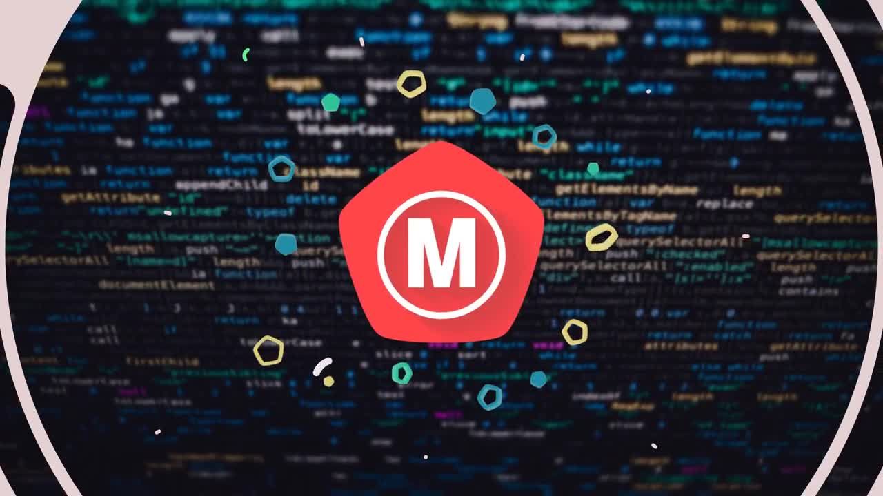 明亮时尚活力的形状层和线条展示徽标素材库精选AE模板