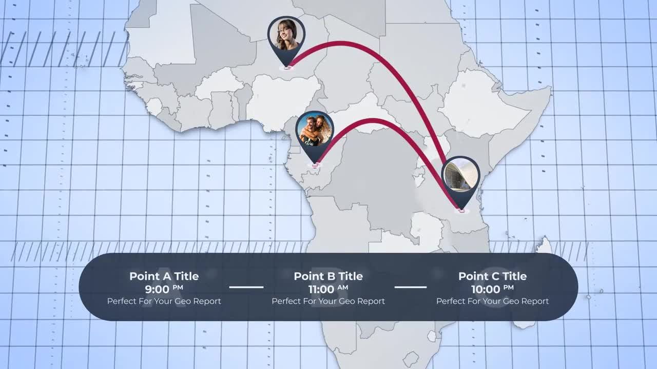 世界地图连线视频特效素材库精选AE模板素材