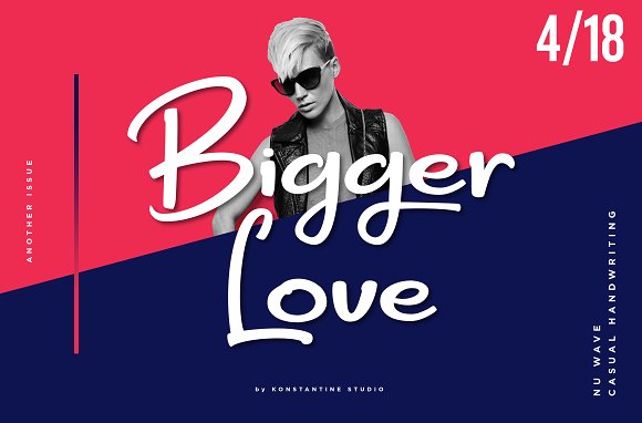 Bigger Love – Clean Handwriting Font素材之家精选英文字体