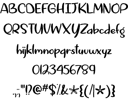 Springtime in April font插图2 Springtime in April font插图2