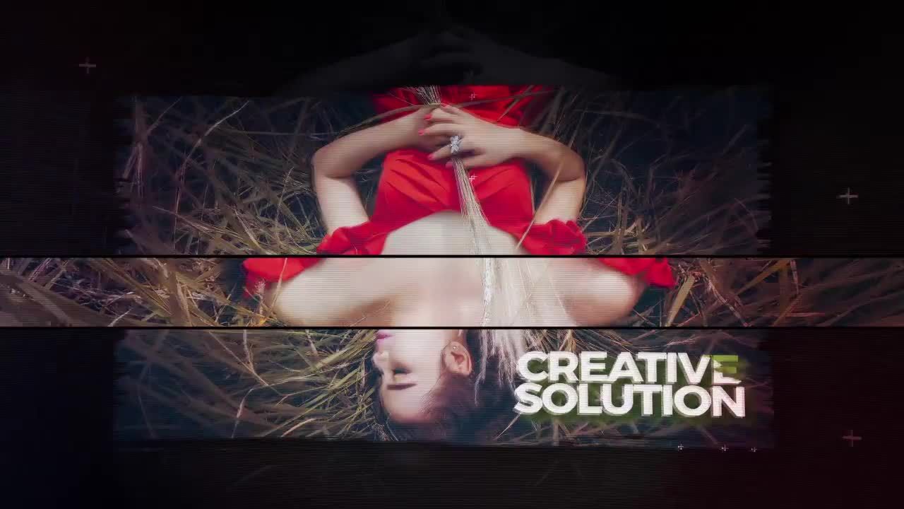 炫酷的画笔幻灯片开场动画素材库精选AE模板