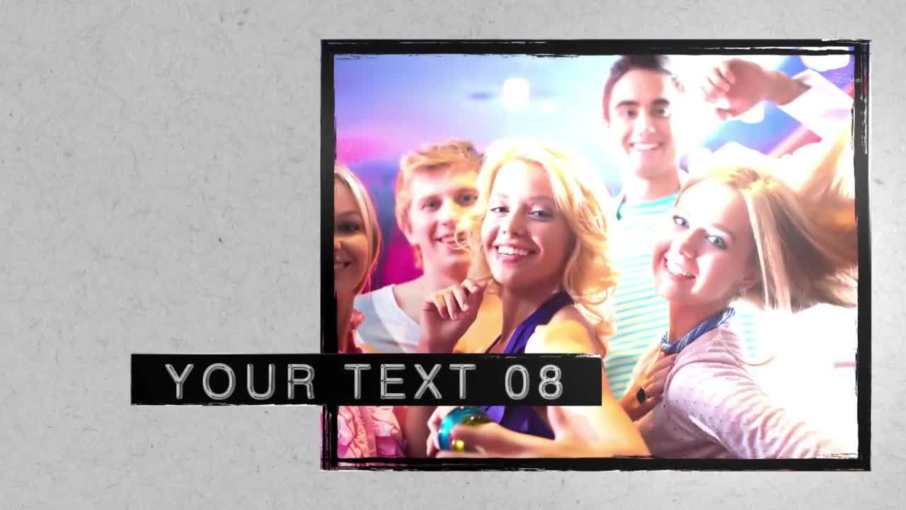 现代前卫的Grunge磁带照片模板素材库精选AE模板