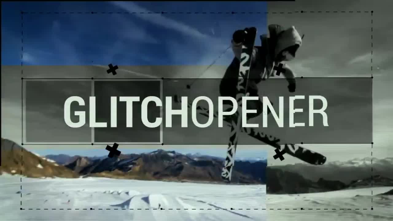 毛刺动画叠加效果素材库精选AE模板