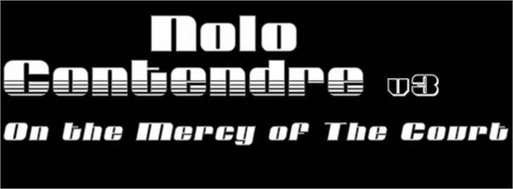Nolo Contendre font插图1 Nolo Contendre font插图1