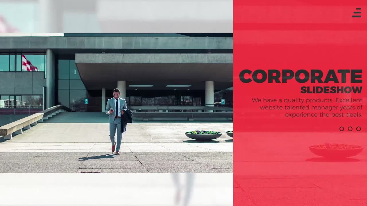 时尚简约动画平滑过渡商务素材库推荐PR模板