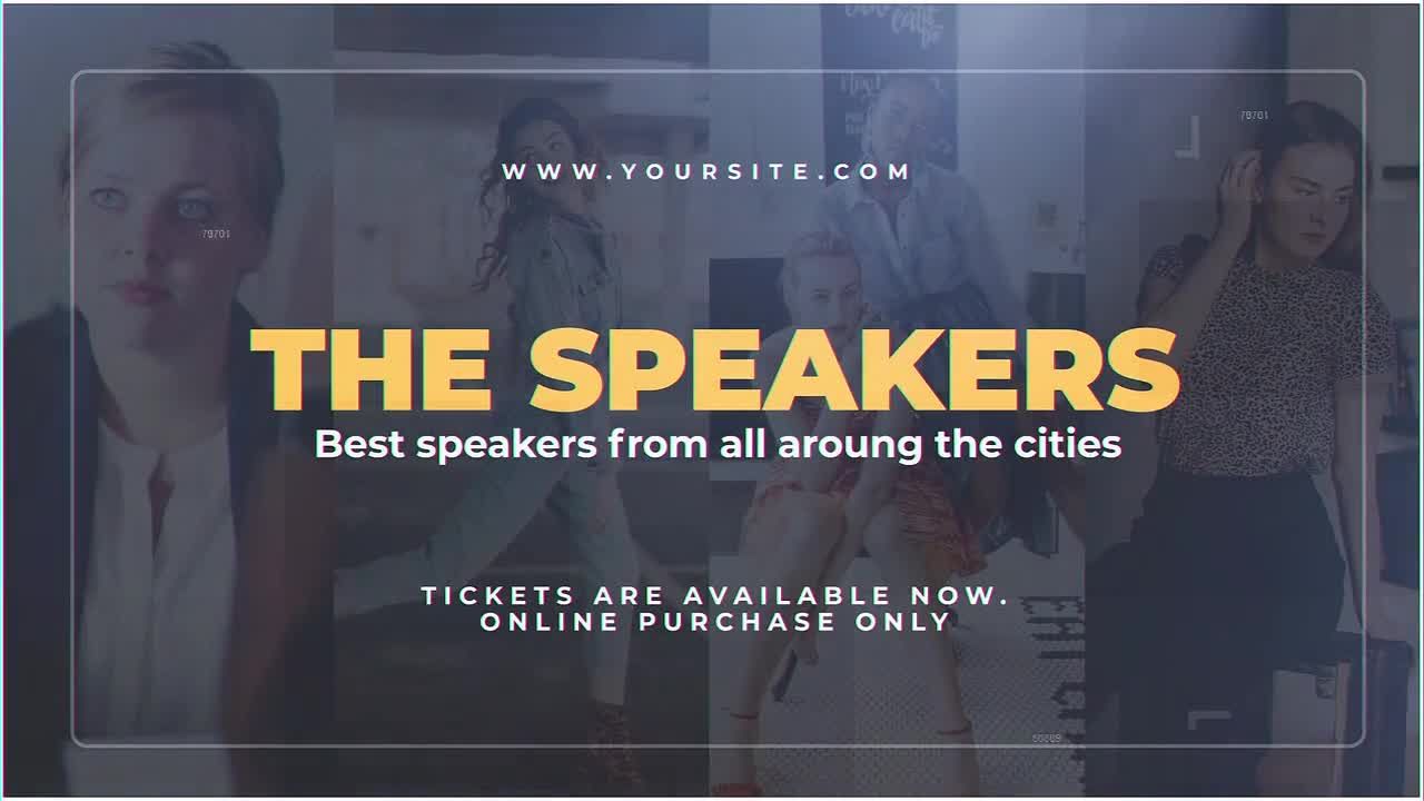 18个演讲文本动画素材库精选AE模板