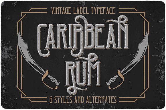 Caribbean Rum Typeface素材之家精选英文字体