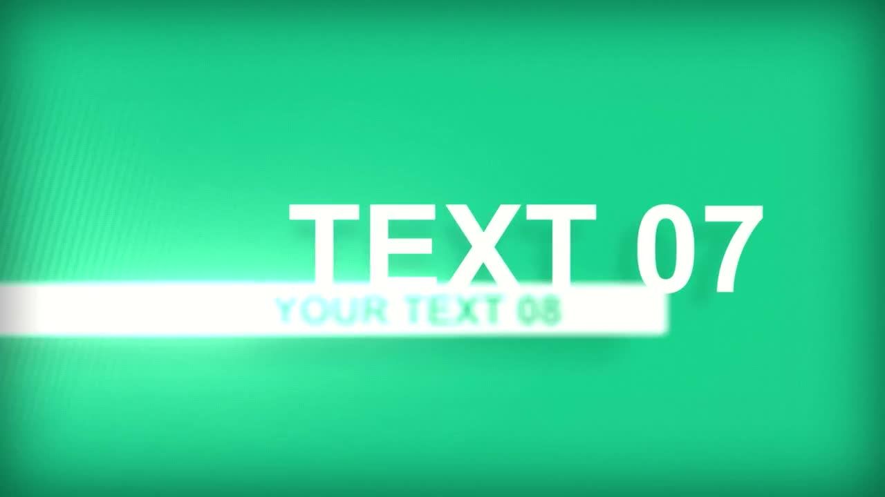 23条很酷文本标题素材库精选AE模板