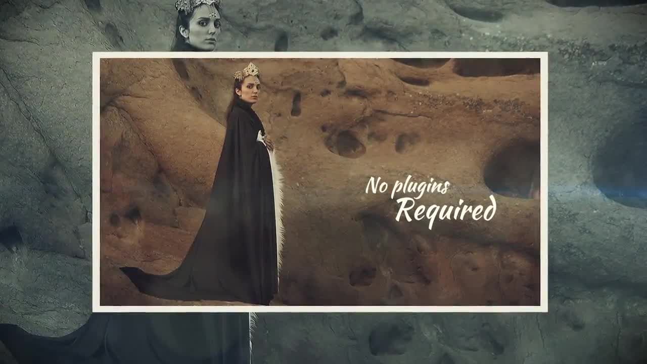 墨水遮罩效果幻灯片动画素材库精选PR模板