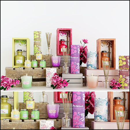 香水 蜡烛等装饰品素材之家精选3D模型