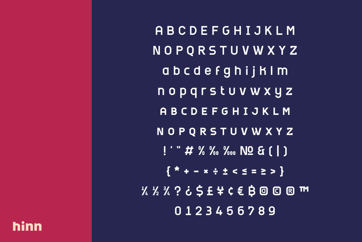 Hinn Font Family插图4