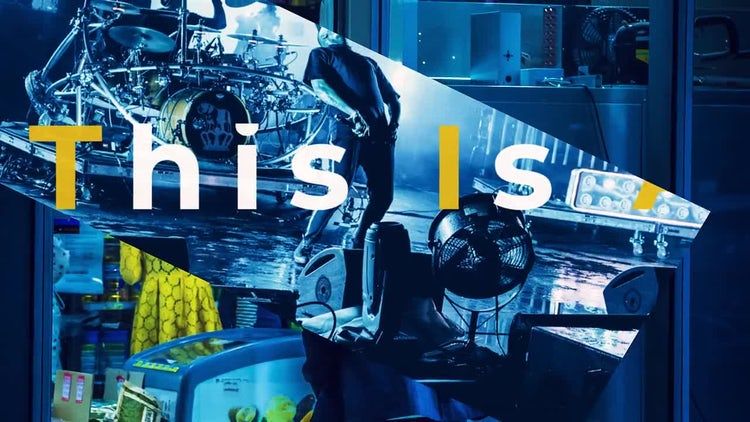 动感十足文本过渡After Effects模板