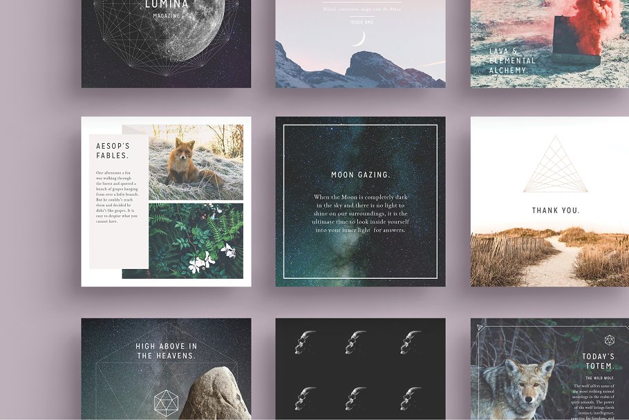 Facebook社交媒体贴图模板素材库精选 LUMINA Facebook Pack插图(7)