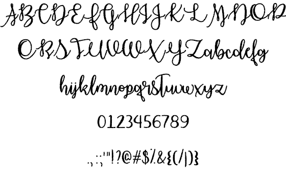 Haunted Moon font插图1