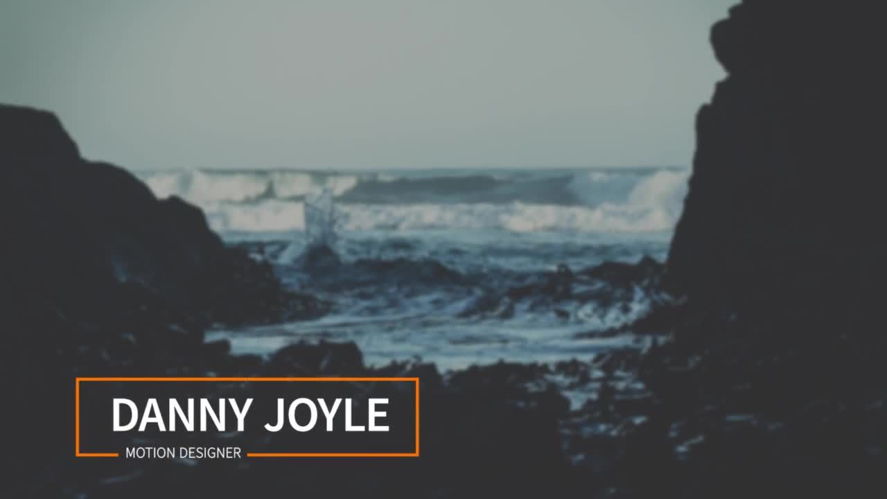 动态简洁的下三分之一字幕条动画素材库精选AE模板