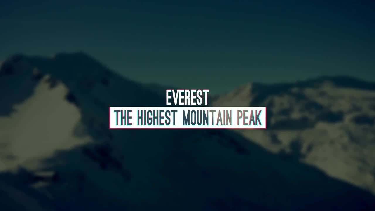 戏剧性电影Glitch标题素材库精选AE模板