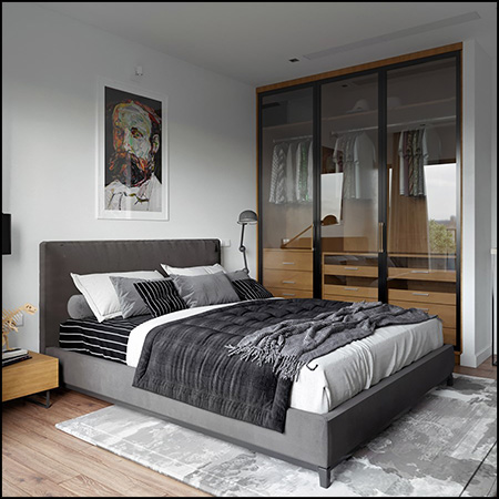 现代卧室场景素材之家精选3D模型NguyenDangHung