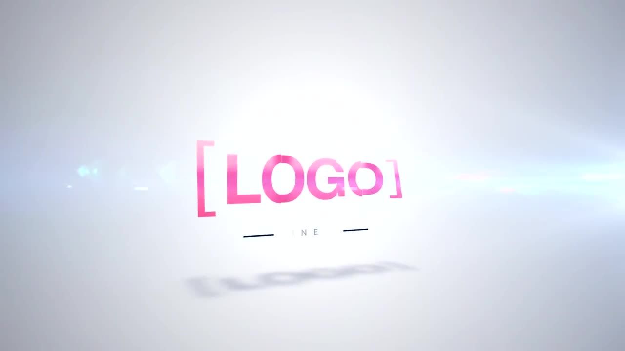 简约的旋转logo动画展示素材库精选AE模板