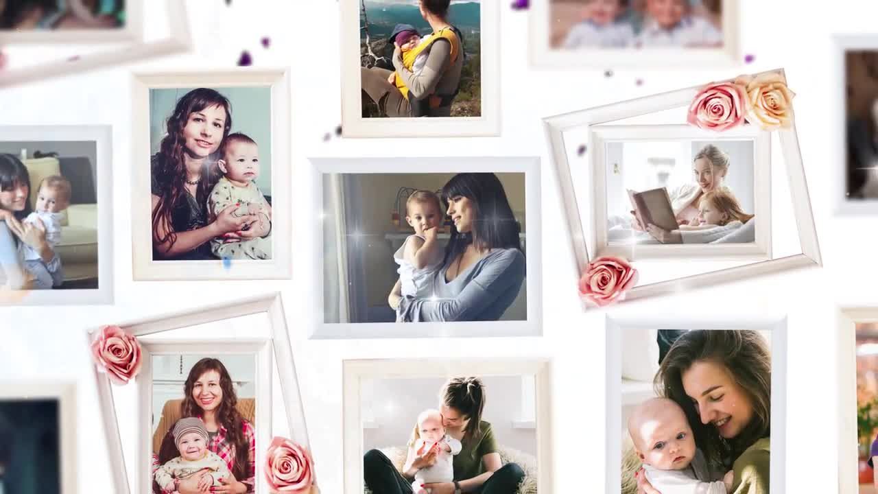 时尚母亲节logo展示动画素材库精选AE模板