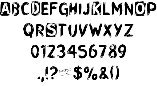 CF Punk Songwriter Rough PERSO font插图1