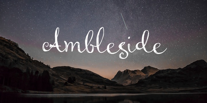 Ambleside Font素材之家精选英文字体