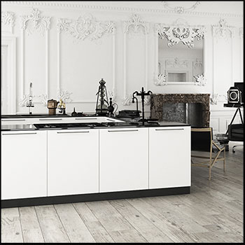 欧式厨房场景素材之家精选3D模型