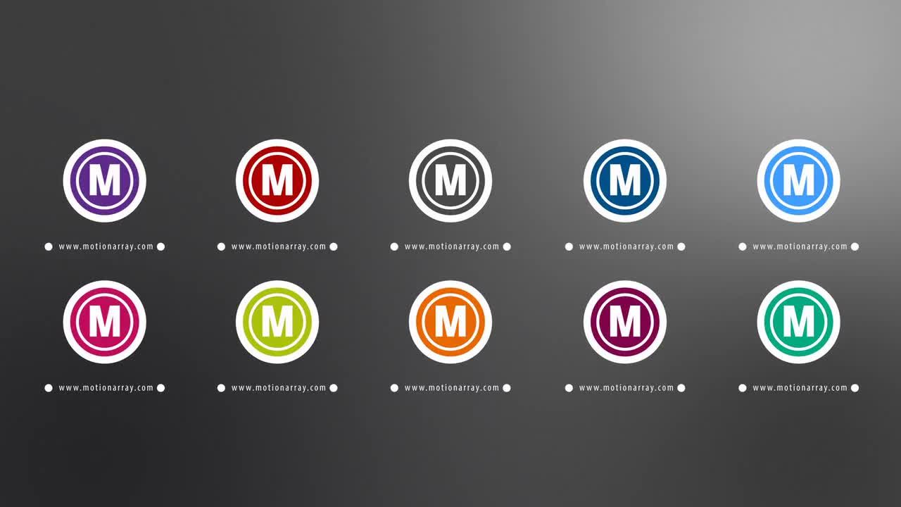 10种独特样式的照片标志素材库精选AE模板