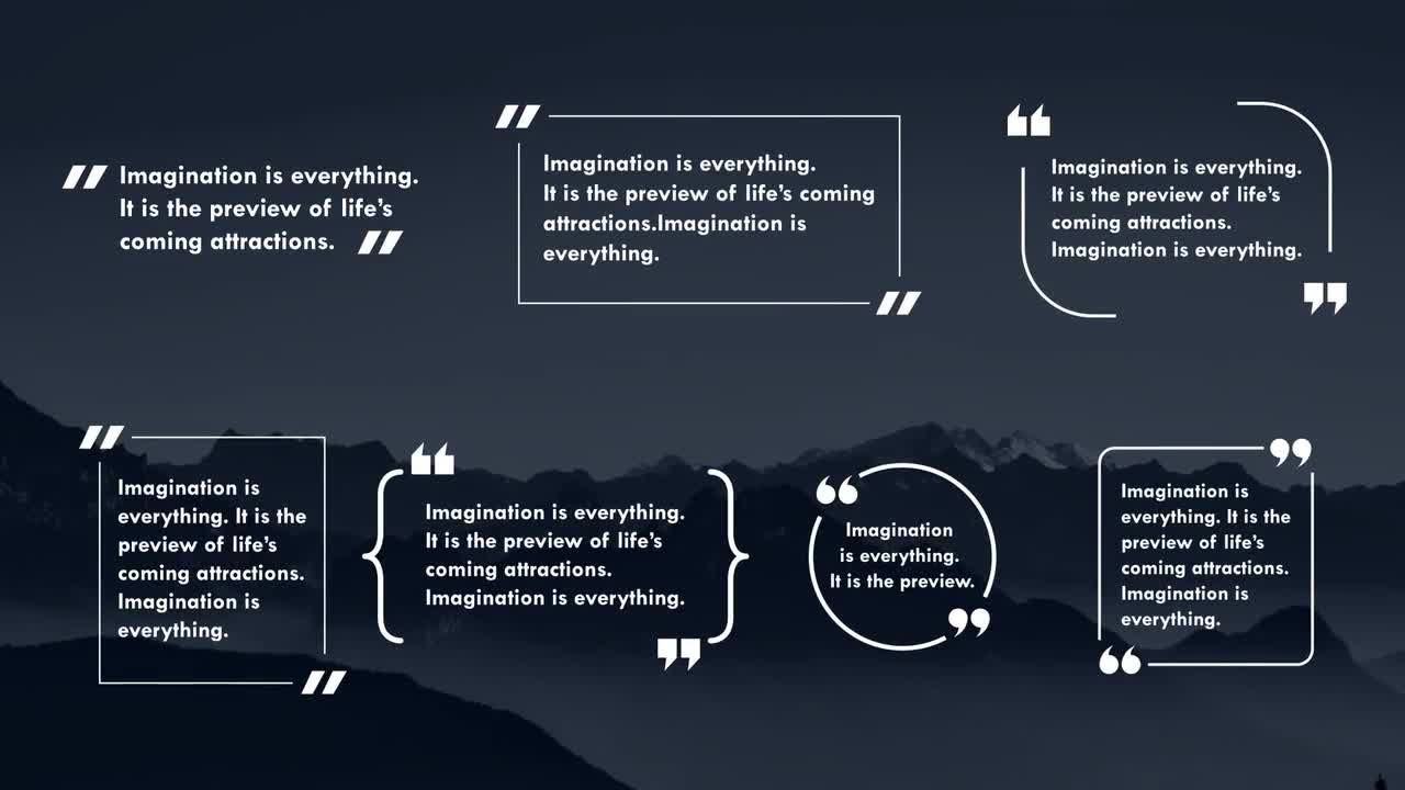 7个标题干净优雅素材库精选AE模板