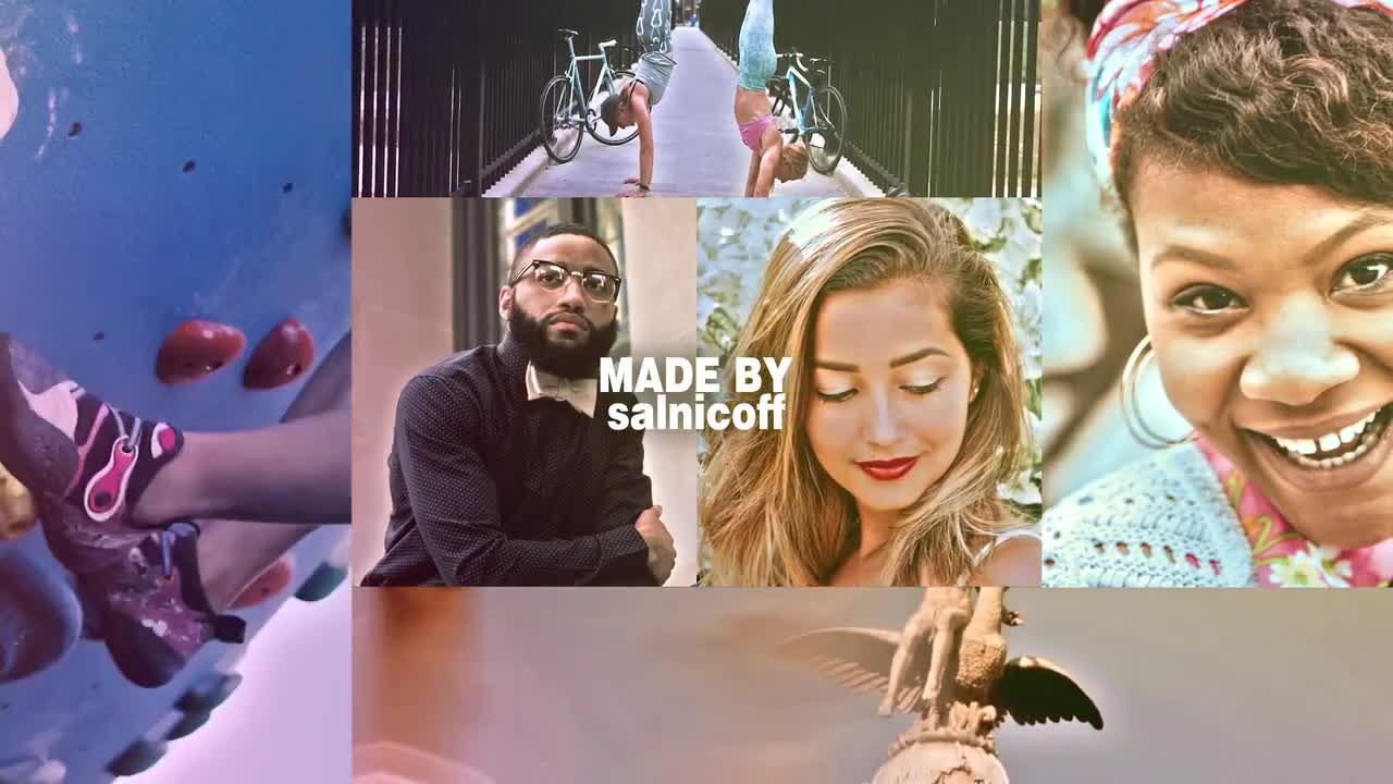 现代多镜头照片展示转场过渡素材库精选AE模板