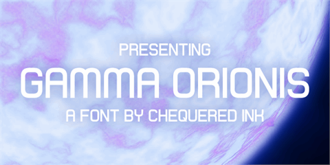 Gamma Orionis font素材之家精选英文字体