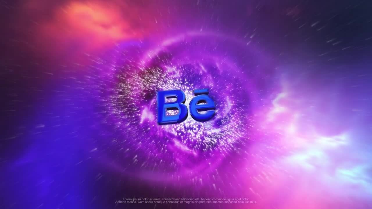 3D宇宙隧道摄像头飞过显示效果素材库精选AE模板