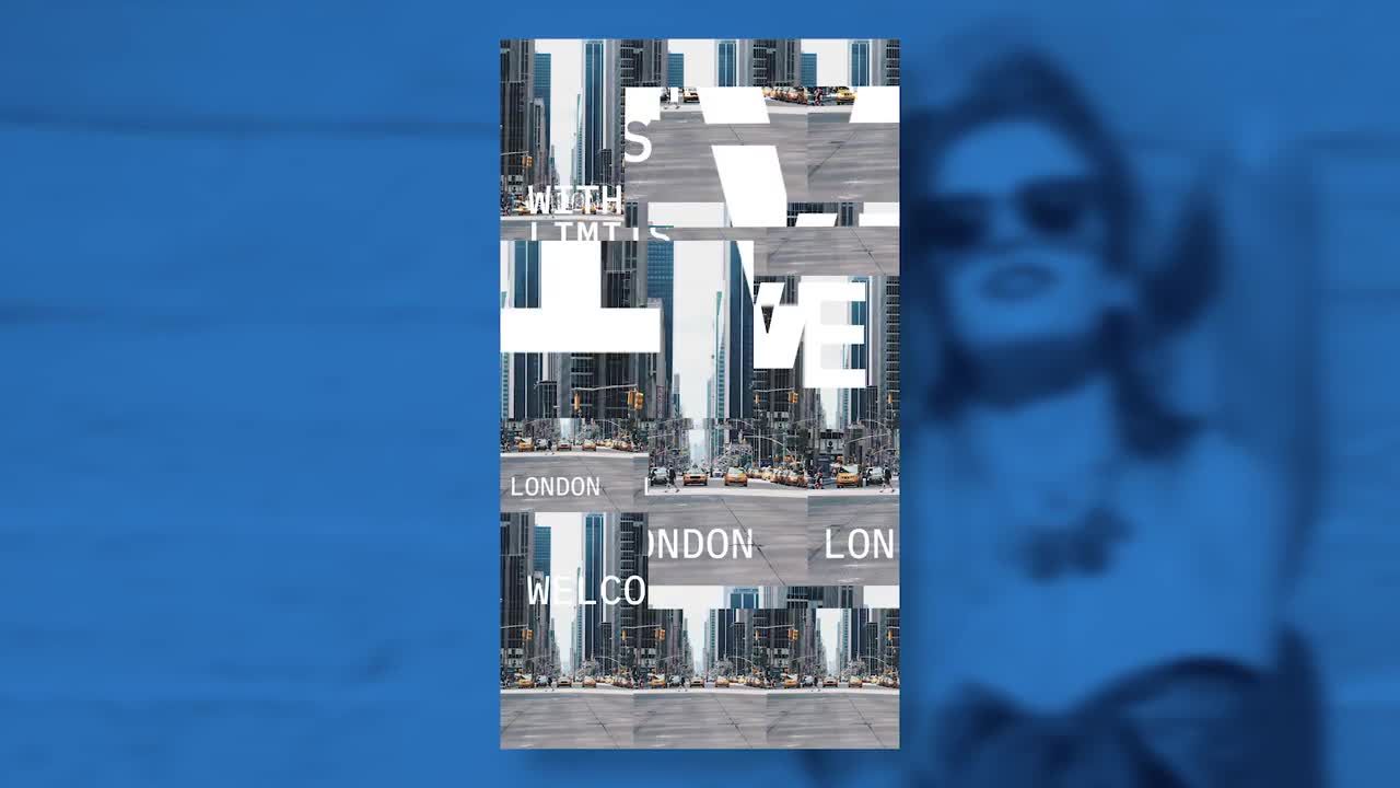 pr城市Instagram动态徽标模板