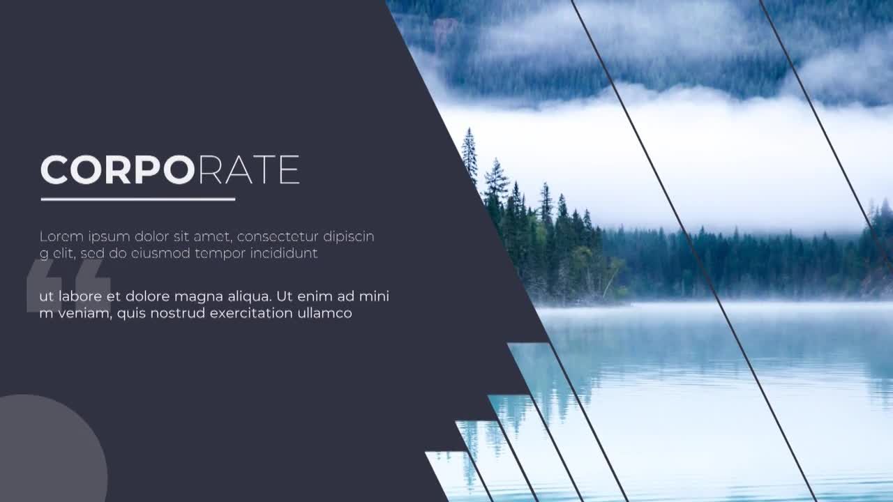 简单设计快速的转场的企业幻灯片素材库推荐PR模板