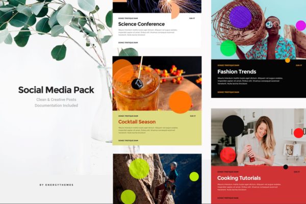 多行业适用社交媒体Banner横幅广告设计模板素材库精选v85 Social Media Banners – Vol85