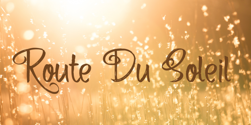 Route Du Soleil Font Family素材之家精选英文字体