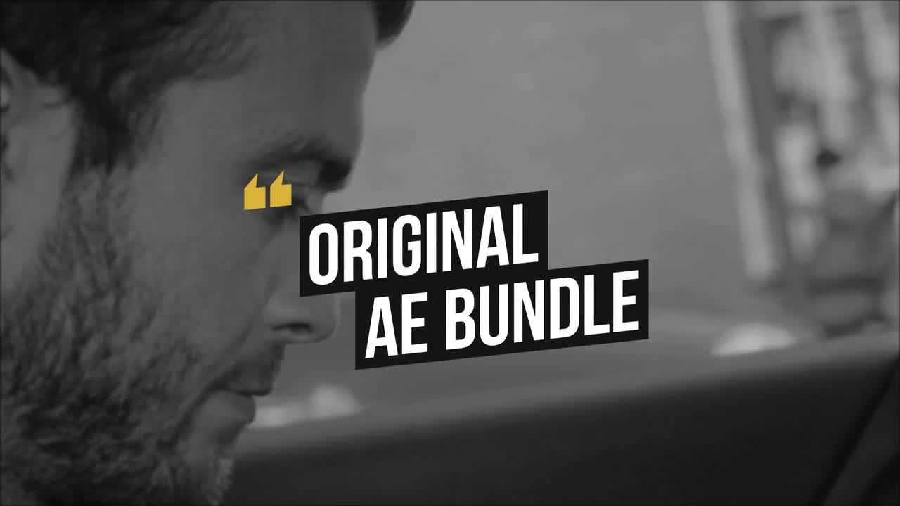 框式排版广告照片展示素材库精选AE模板