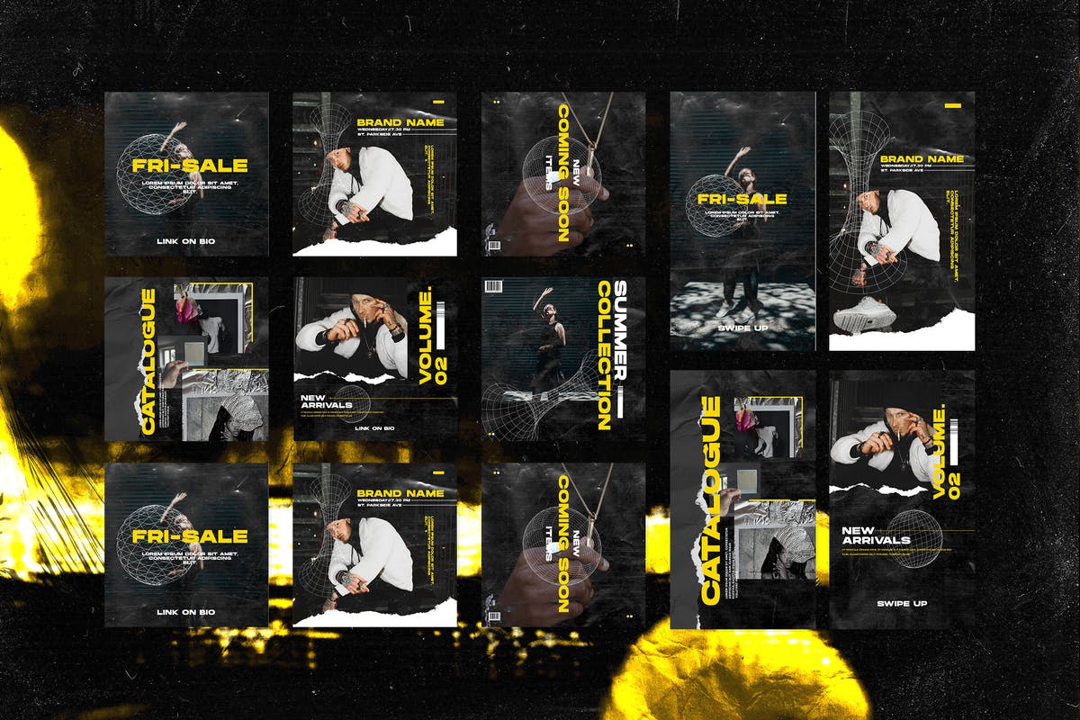 品牌新品发布Instagram社交平台推广素材 Instagram Template插图(5)