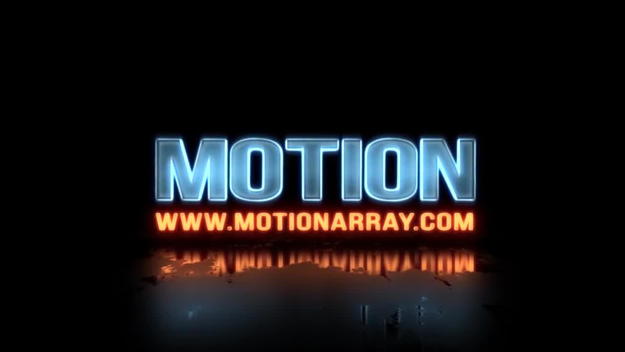 炫酷的霓虹灯徽标显示素材库精选AE模板