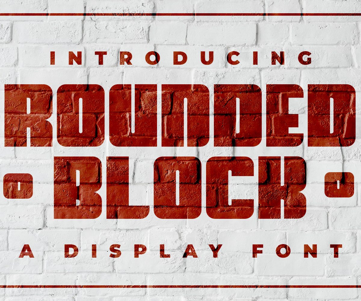 Rounded BlockLogo Font素材之家精选英文字体