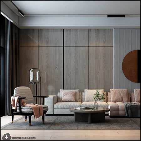 现代客厅场景素材之家精选3D模型By Huy Hieu Lee