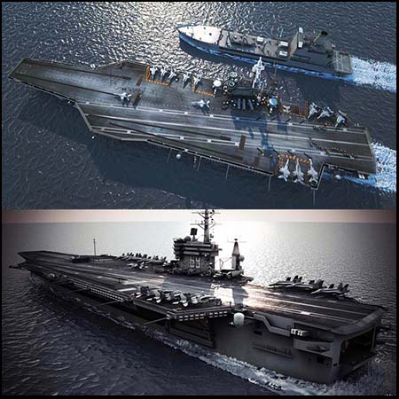 美国海军尼米兹号航空母舰素材之家精选3D模型