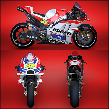 DUCATI MotoGP杜卡迪摩托车素材之家精选3D模型