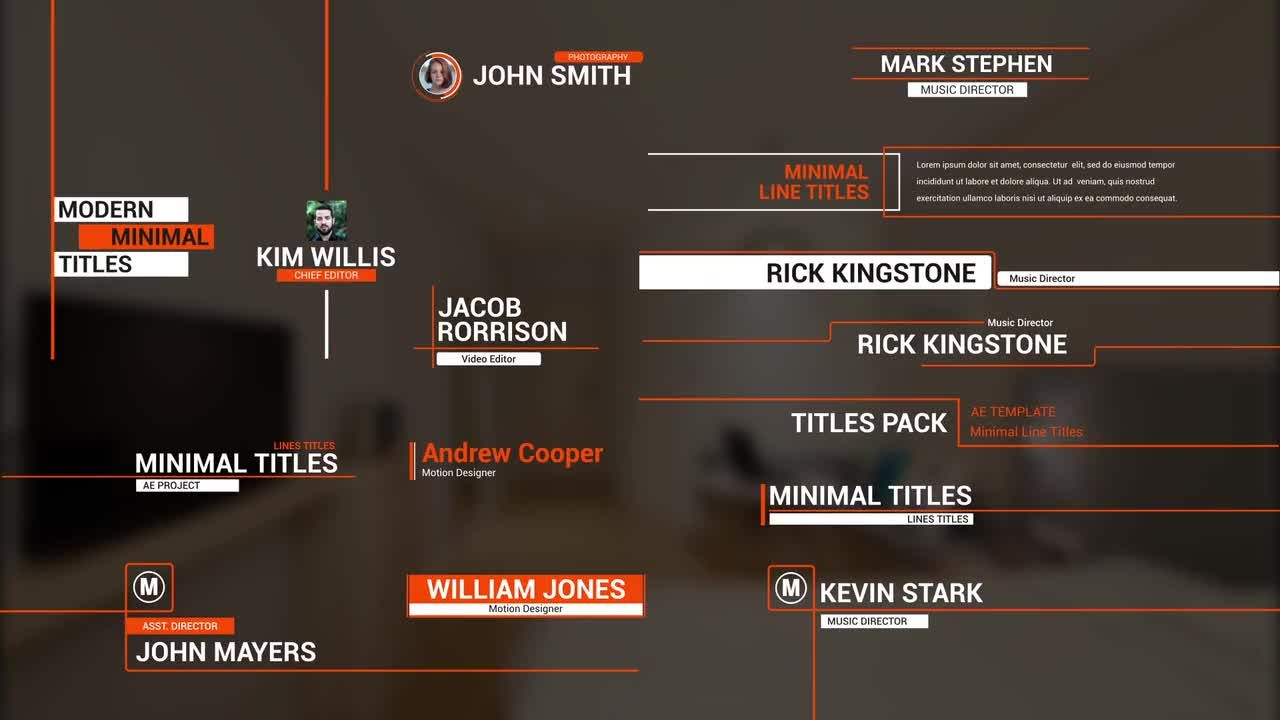 15个设计独特效果优美的横竖多维度全屏标题素材库精选AE模板